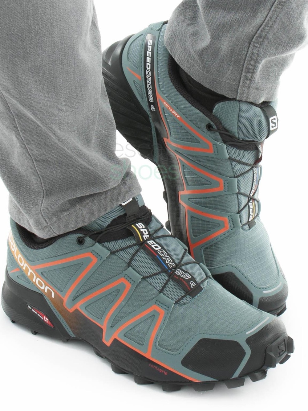 Salomon Men's Speedcross 4 Trail Running Shoes North Atlantic Black